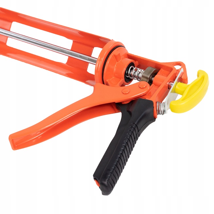 PISTOLET WYCISKACZ do silikonów kartuszy klejów uszczelniaczy SOLIDNY