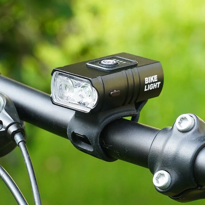 LAMPKA ROWEROWA LED MOCNA TYŁ PRZÓD ŚWIATŁO NA ROWER KIEROWNICĘ USB 800lm