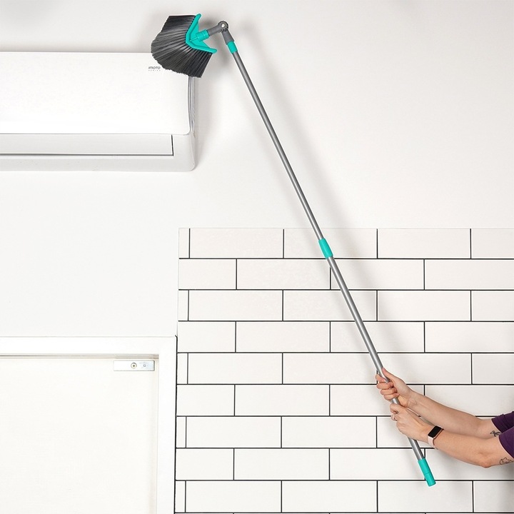 Miotła TRÓJKATNA szczotka teleskopowa narożna do pajęczyn kurzu