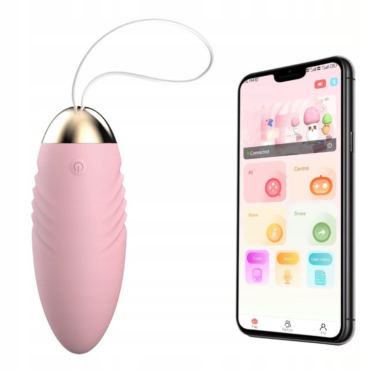 WIBRATOR STEROWANY APLIKACJĄ WIBRUJĄCE JAJKO BULLET APP