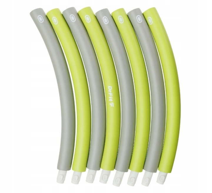 DrFit Hula Hop klasyczne składane odchudzające cardio ø100cm szaro-zielone