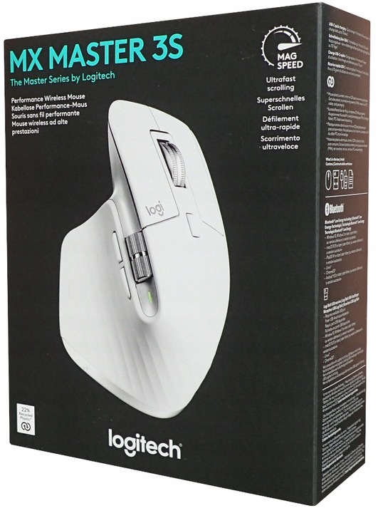 Myszka Mysz Bezprzewodowa Bluetooth Logitech MX Master 3s do PC Mac Laptopa