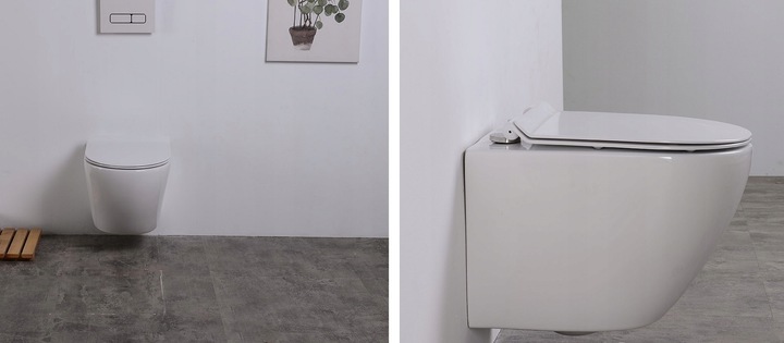 7w1 STELAŻ GEBERIT+WC NOVA RIMLESS+DESKA+PRZYCISK+MATA