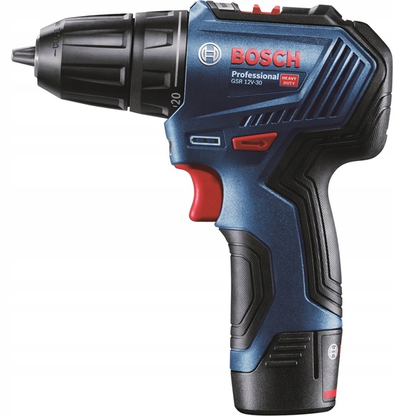 Bosch Professional GSR 12V-30 Wkrętarka 12V +3x osprzęt 06019G9001