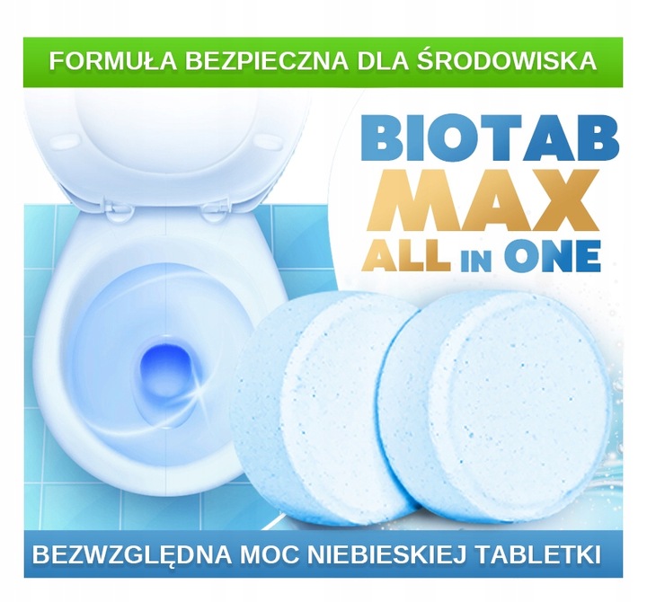 Bakterie do SZAMB BioTab MAX Tabletki biologiczne AiO + Tłuszcze na 2 lata