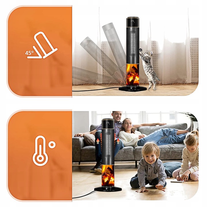 GRZEJNIK ELEKTRYCZNY FARELKA domowy łazienkowy TERMOWENTYLATOR