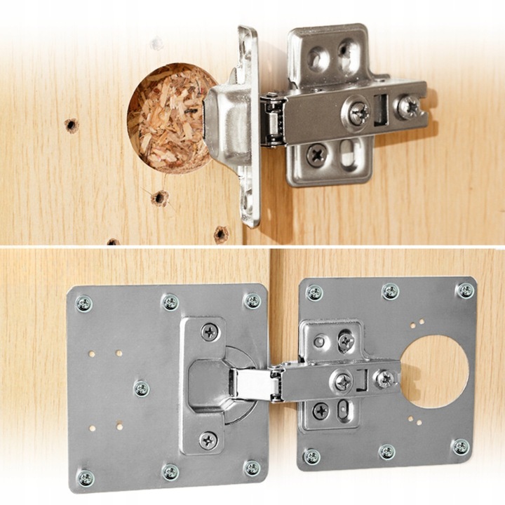 24x ZESTAW NAPRAWCZY ZAWIASU PŁYTKA NAPRAWCZA DO NAPRAWY WYRWANYCH