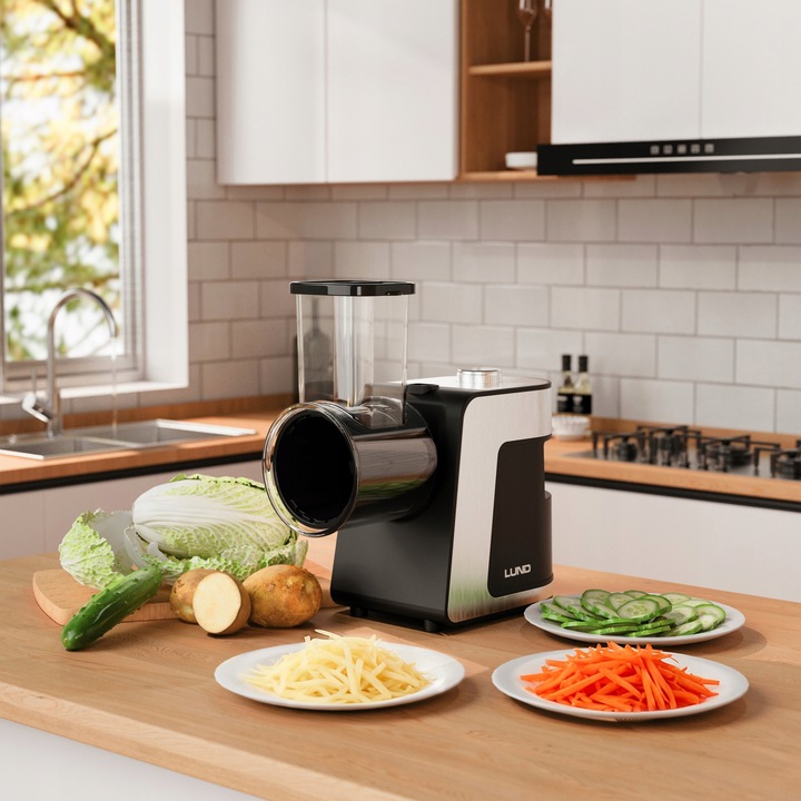 SZATKOWNICA ELEKTYCZNA DO WARZYW 250W 5 OSTRZY ZE STALI NIERDZEWNEJ