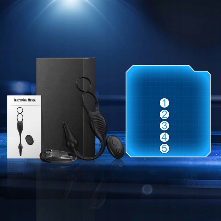 Masażer prostaty Cock Ring 7 trybów wibracji