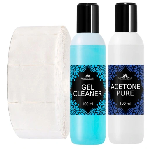 Zestaw MANICURE HYBRYDOWE Startowy do Paznokci LAMPA 48W LED UV AKCESORIA