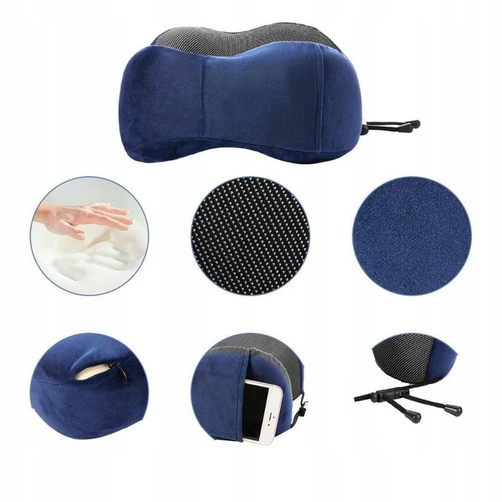 PODUSZKA PODRÓŻNA ROGAL 3D MEMORY TURYSTYCZNA NA SZYJĘ ZAGŁÓWEK KARK TORBA