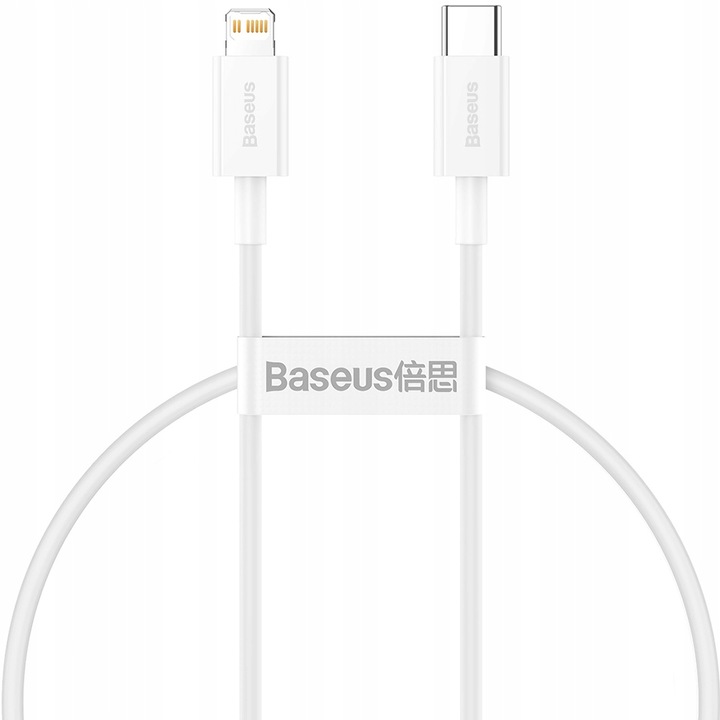BASEUS KABEL do IPHONE 14 13 12 PRO X XS USB-C - LIGHTNING MOCNY PD 20W 2m