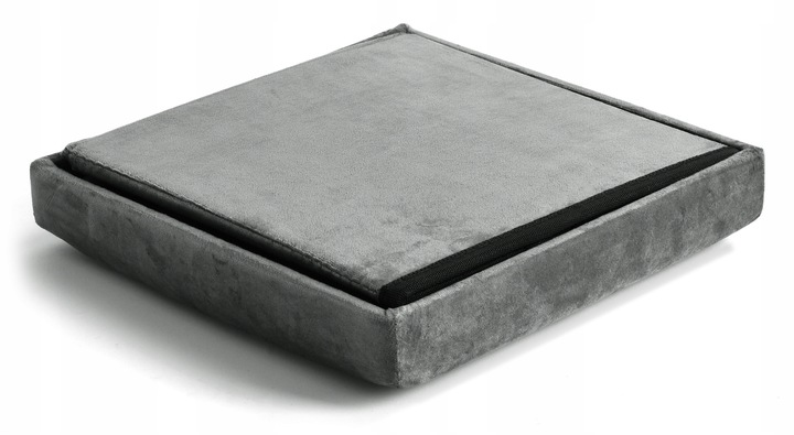 PUFA WELUROWA SKRZYNIA POJEMNIK OTWIERANA SKŁADANA ZE SCHOWKIEM