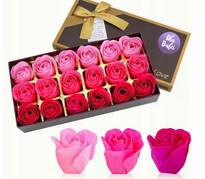 PREZENT WALENTYNKI 18szt mydełka