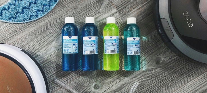 Zestaw 4 płynów do każdego robota mopującego myjącego podłogi uniwersalny