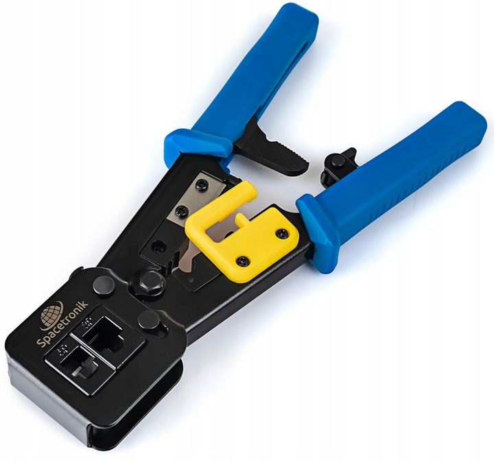 Zaciskarka RJ45 Przelotowa Złącz Wtyków RJ-45 Zaciskacz Złączek RJ 45 11 12