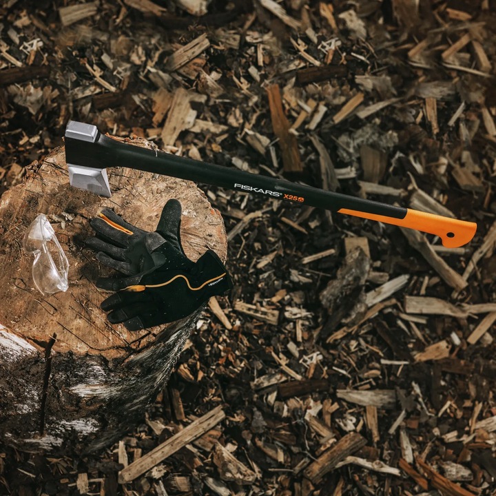 FISKARS X-SERIES X25 MOCNA Siekiera rozłupująca do drewna ostrze XL