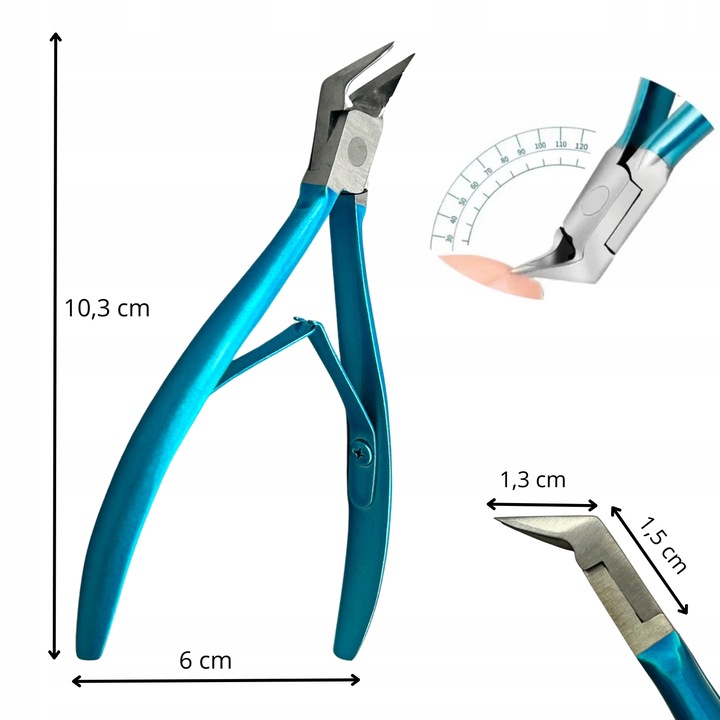 Cęgi Do Wrastających Paznokci Podologiczne Profesjonalne Obcinacz Prosty