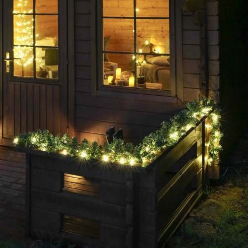 GIRLANDA CHOINKOWA ŚWIĄTECZNA 280 cm + szyszki do dekoracji