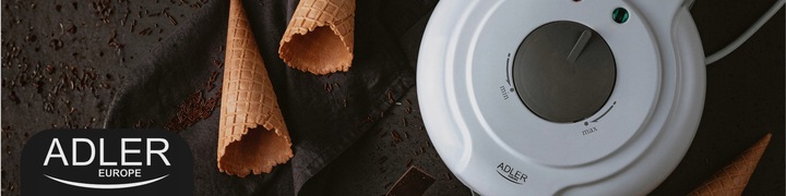 Wypiekacz do wafli rurek rożków miseczek nieprzywierające płyty mocny