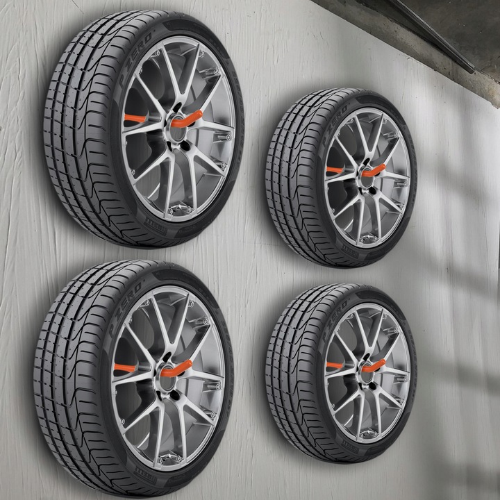 Komplet 4 uchwytów ściennych Maclean, max. obciążenie 60kg/1 uchwyt,