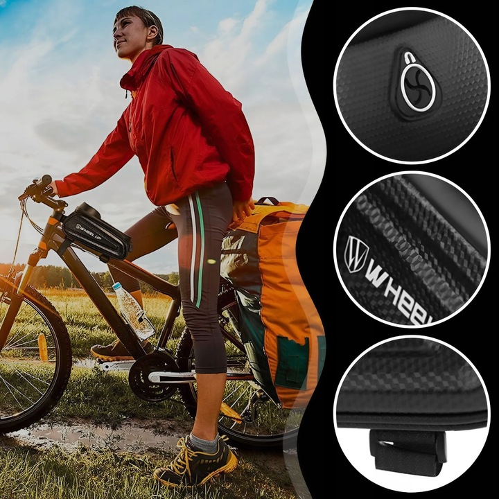 SAKWA ROWEROWA TORBA NA BAGAŻNIK ROWER ODBLASKOWA KUFER POJEMNA USZTYWNIANA