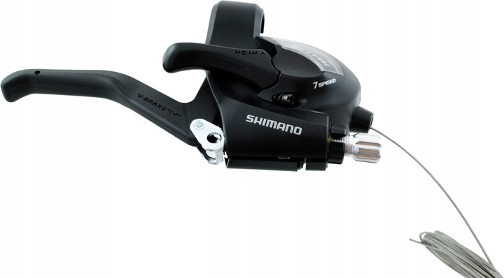 Klamkomanetka Prawa Tył Czarna Shimano ST-EF41 7 Rzędowa