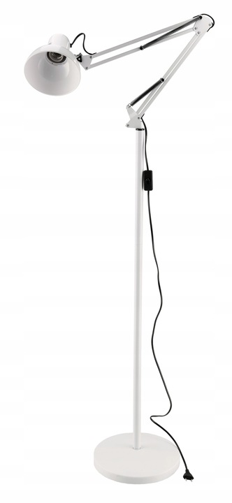 Lampka Lampa Podłogowa Stojaca LED 1xE27 185CM Stabilna + Regulacja
