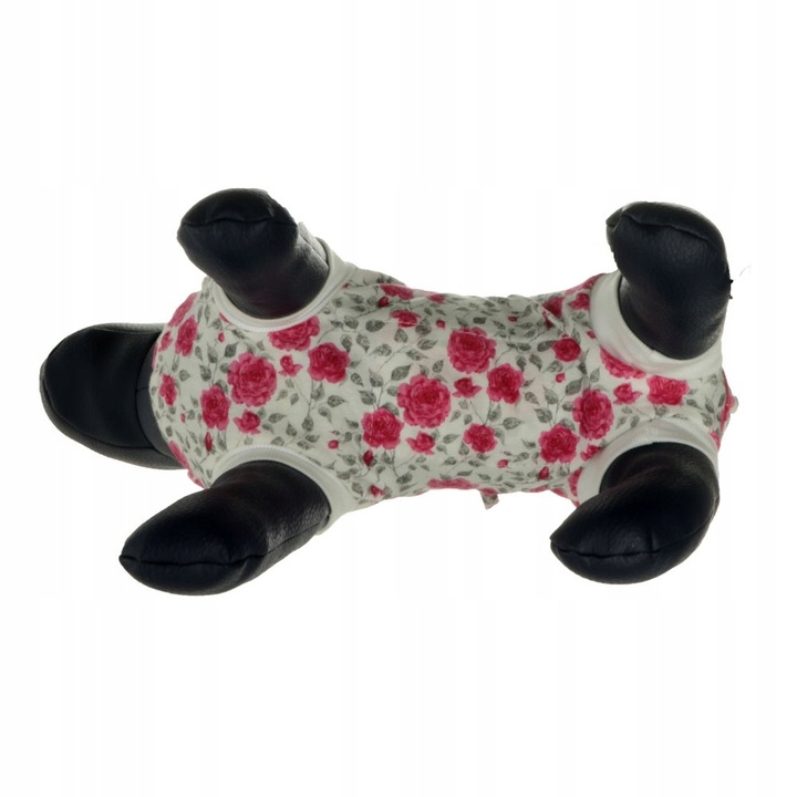 Opatrunek, koszulka pooperacyjna w kwiatki S