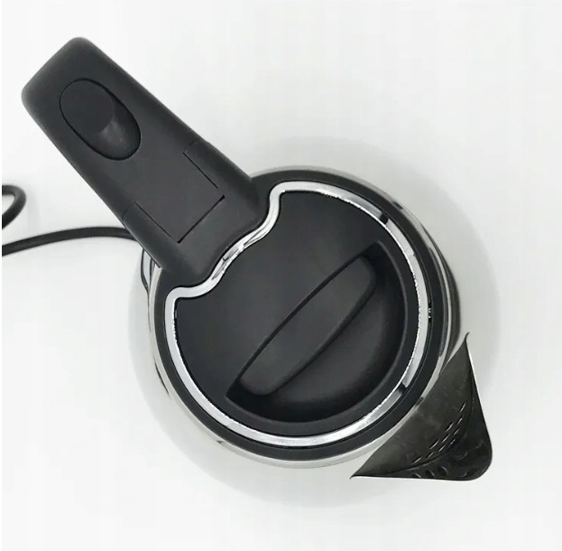 CZAJNIK ELEKTRYCZNY BEZPRZEWODOWY 1500W 2L DUŻY SREBRNY STAL