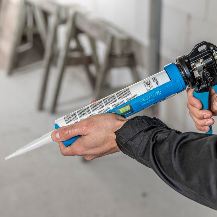 WYCISKACZ DO SILIKONU PISTOLET DO MAS WZMACNIANA PROWADNICA EKSTRA