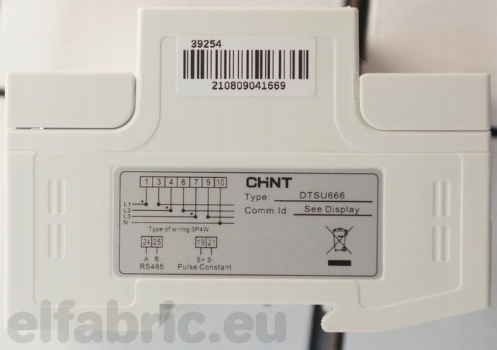 Chint DTSU666 Modbus MID licznik dwukierunkowy 3F