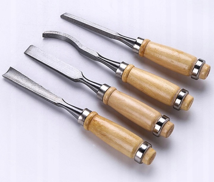 ZESTAW DŁUT RZEŹBIARSKICH DO DREWNA SNYCERSKIE STOLARSKIE ETUI ZESTAW
