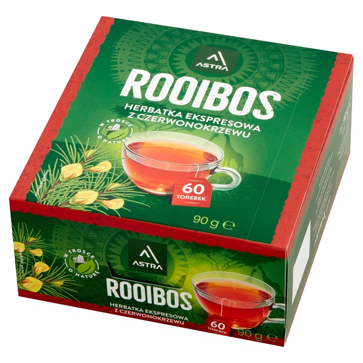 Astra Rooibos 60 torebek herbata ekspresowa czerwonokrzew