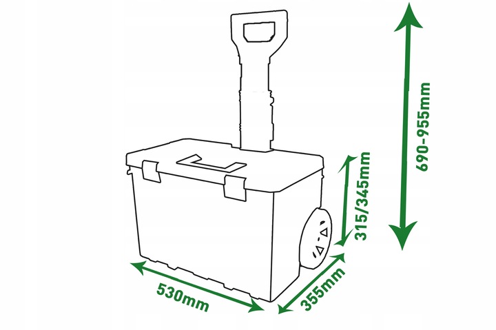 SKRZYNKA NARZĘDZIOWA NA KÓŁKACH QBRICK TWO BIG SET
