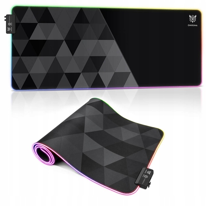 ONIKUMA MP006 GAMINGOWA PODKŁADKA POD MYSZ MYSZKĘ PODŚWIETLANA RGB 80x30 CM