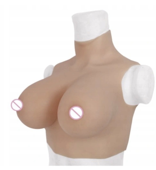 Silikonowe Piersi Bez Szyi, C, Bawełna Wypełnienie, Miękkie, Realistyczne