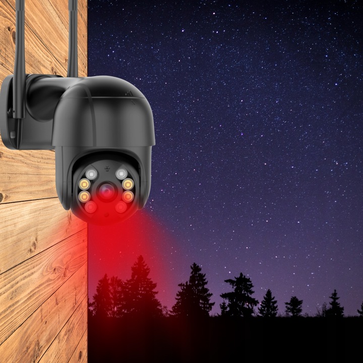 KAMERA WIFI IP SMART OBROTOWA 4MP QUAD HD MONITORING ZOOM 4X DETEKCJA ICSEE