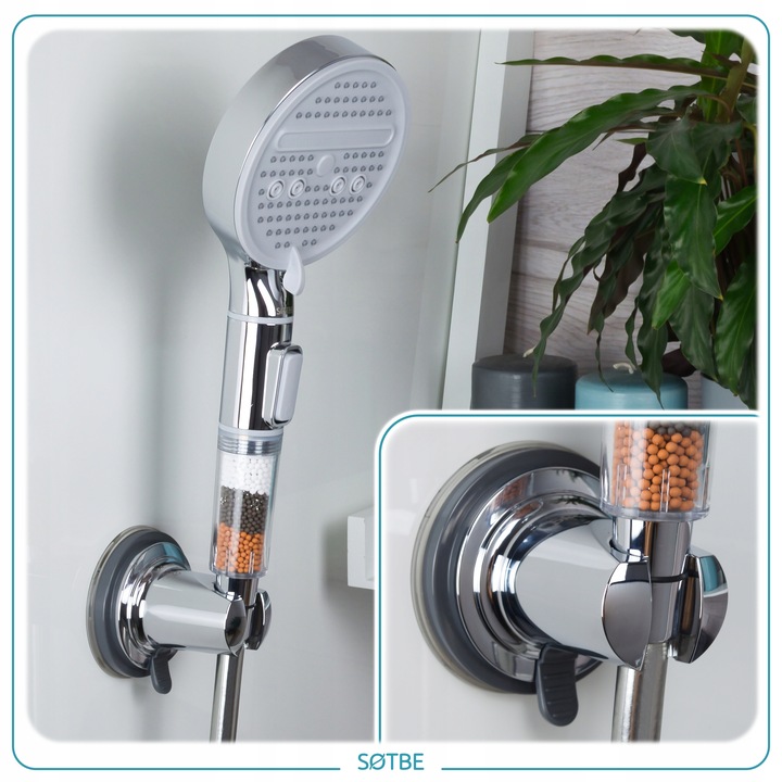 Uchwyt przyssawkowy do słuchawki prysznicowej UNIWERSALNY mocny trwały