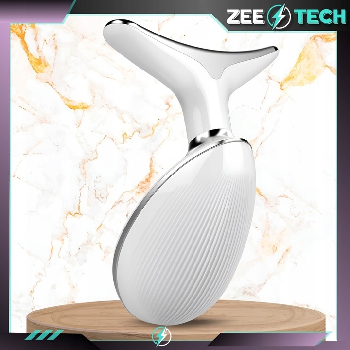 MASAŻER LIFTINGUJĄCY DO TWARZY SZYI SONICZNY DO UJĘDRNIANIA WIBRACYJNY EMS