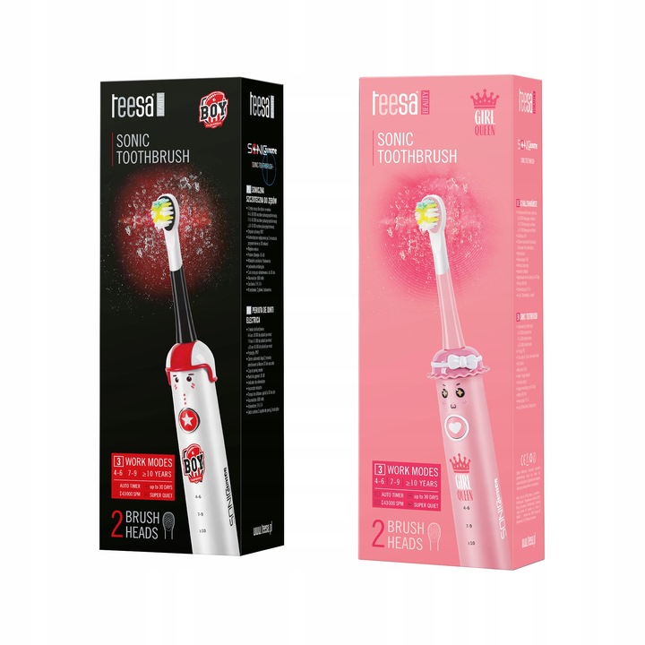 Szczoteczka dla dzieci soniczna do zębów Teesa Sonic Junior