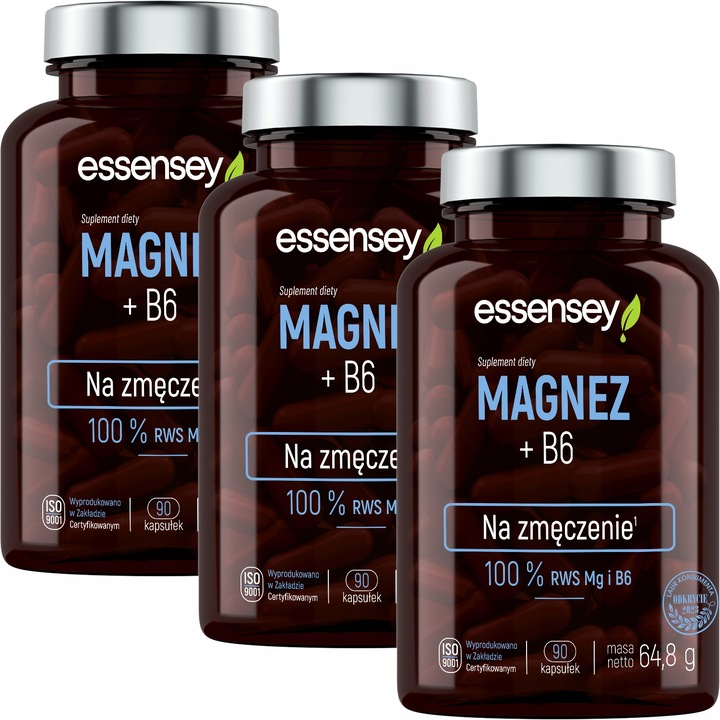 MAGNEZ 100% RWS COMPLEX 4 FORMY + WITAMINA B6 ZMĘCZENIE SKURCZE CYTRYNIAN