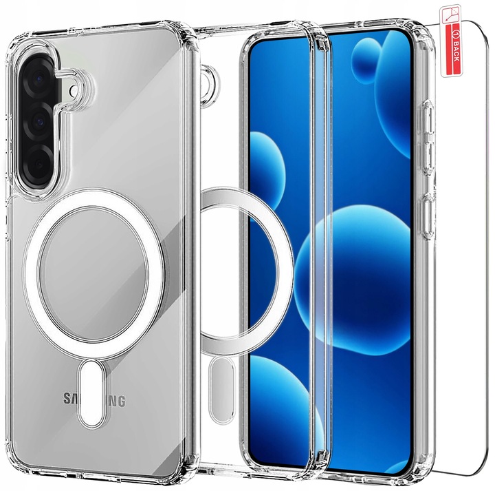 Etui do Samsung A56 5G | Wzmacniane CLEAR CASE Przezroczyste | + Szkło