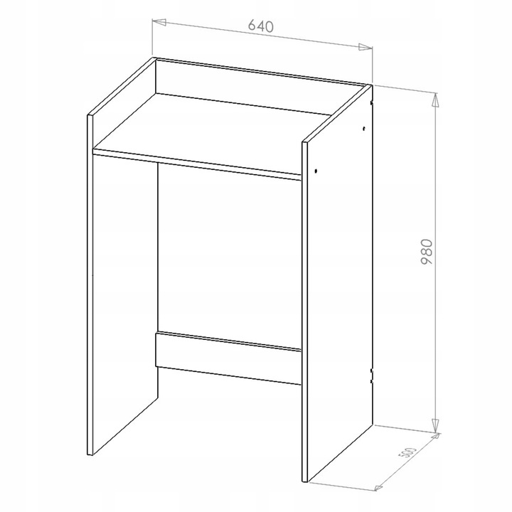 SZAFKA NA PRALKE ŁAZIENKOWA BIAŁA SŁUPEK REGAŁ