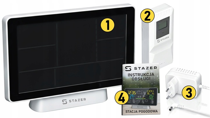 Stacja pogodowa pogody termometr higrometr barometr budzik smart WiFi