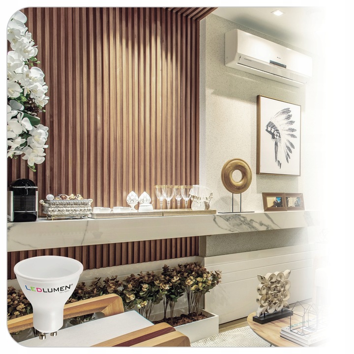 Zestaw 6x Żarówka LED GU10 7W=50W 638lm Premium Nie Mruga Neutralna