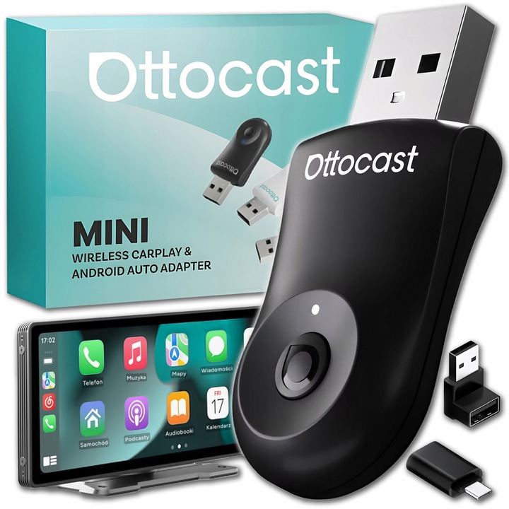 Ottocast Mini CA505-T – Adapter CarPlay & Android Auto Bezprzewodowy