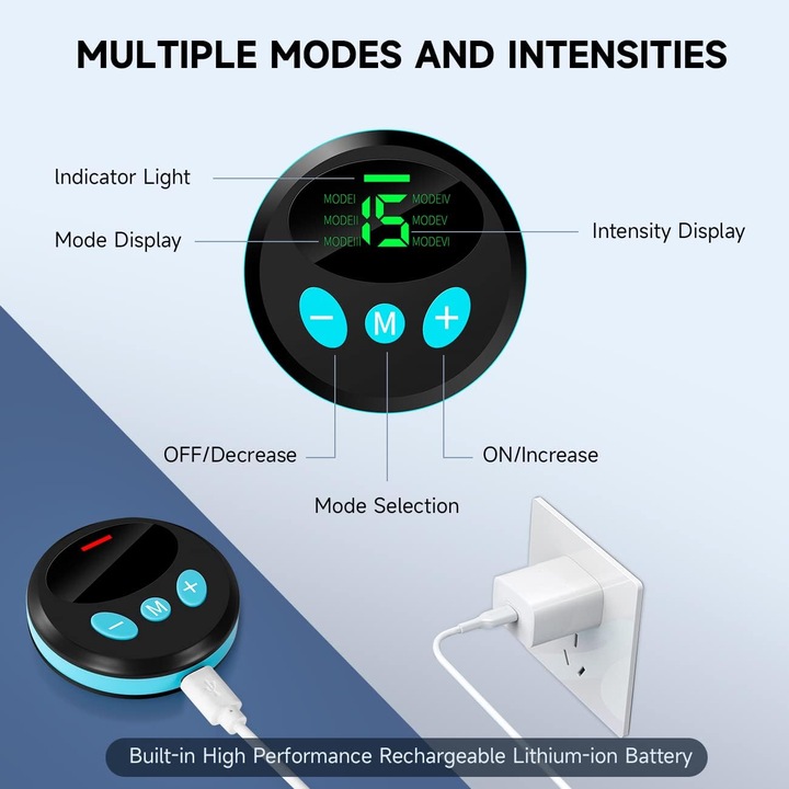 ElektroStymulator Mięśni Brzucha Pas Odchudzający ABS 6 Trybów UNIWERSALNY