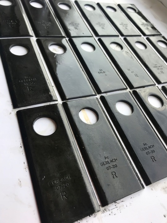 NÓŻ NOŻYK R DO KOSIARKI ROTACYJNEJ 18SZT Z-069 GERLACH