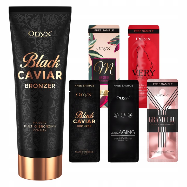 Onyx Black Caviar mocny ciemny bronzer do opalania w solarium +próbki